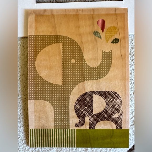 Set of 3 Unique Petit Collage Animal Prints on Wood - Picture 5 of 7